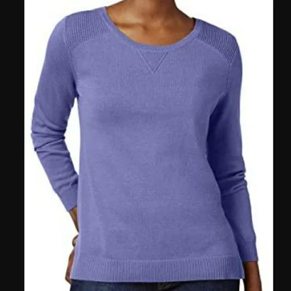 SALE❄ XL Karen Scott Knit Crewneck Sweater - Picture 2 of 7